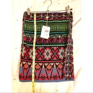 NWT. Cecilia Prado Skirt. Multi color. Sz PXS.